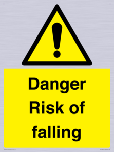 Danger Risk of falling